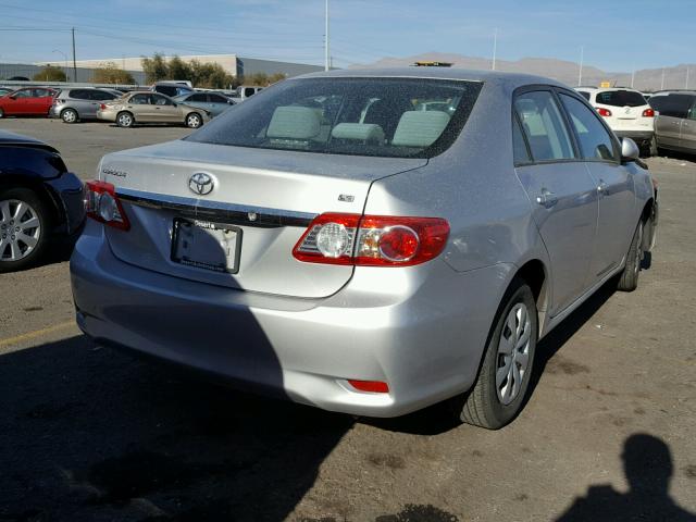 2T1BU4EE8BC735049 - 2011 TOYOTA COROLLA BA SILVER photo 4