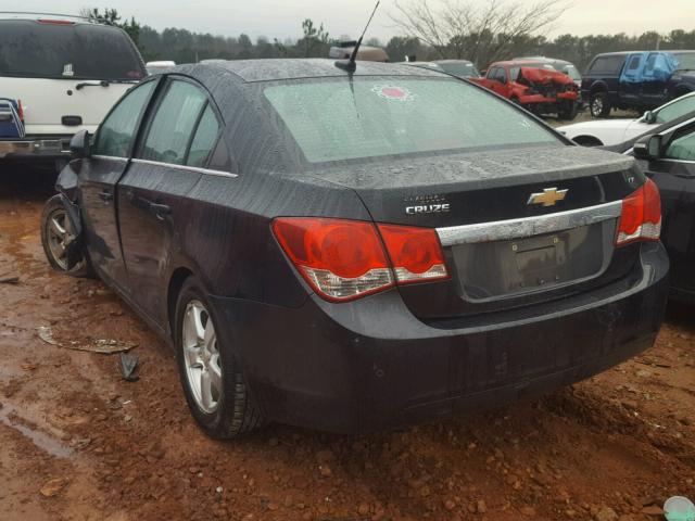 1G1PF5S93B7100859 - 2011 CHEVROLET CRUZE LT BLACK photo 3