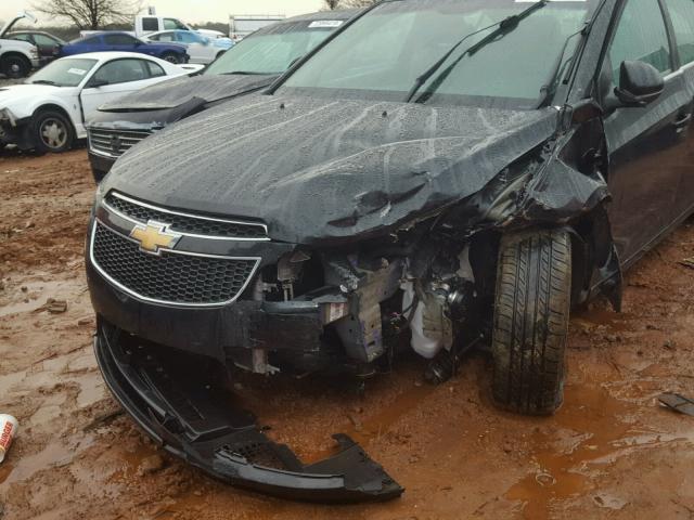 1G1PF5S93B7100859 - 2011 CHEVROLET CRUZE LT BLACK photo 9