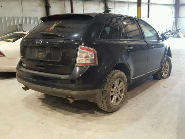 2FMDK36C48BA43955 - 2008 FORD EDGE SE BLACK photo 4