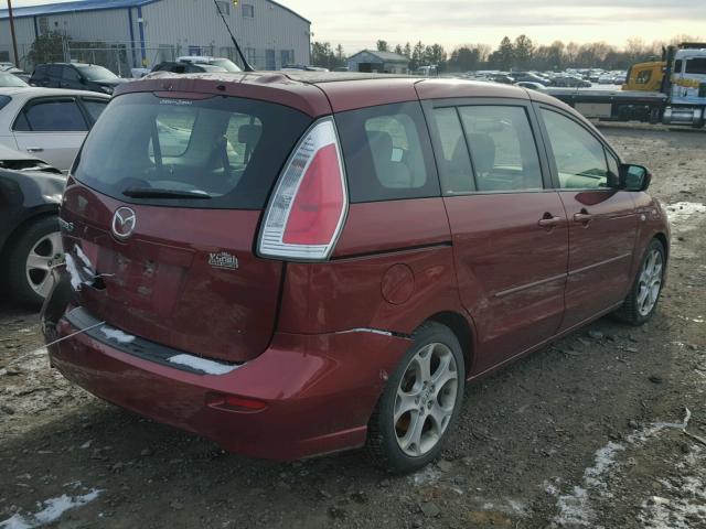 JM1CR293X90327501 - 2009 MAZDA 5 RED photo 4