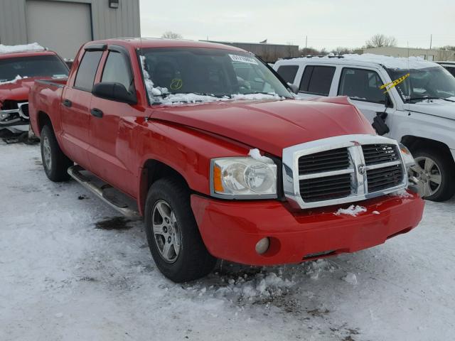 1D7HW48P97S199998 - 2007 DODGE DAKOTA QUA RED photo 1