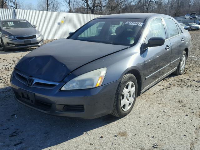 1HGCM56496A028117 - 2006 HONDA ACCORD LX BLUE photo 2