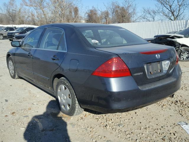 1HGCM56496A028117 - 2006 HONDA ACCORD LX BLUE photo 3