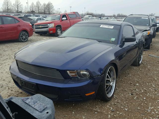 1ZVBP8AN1A5126575 - 2010 FORD MUSTANG BLUE photo 2