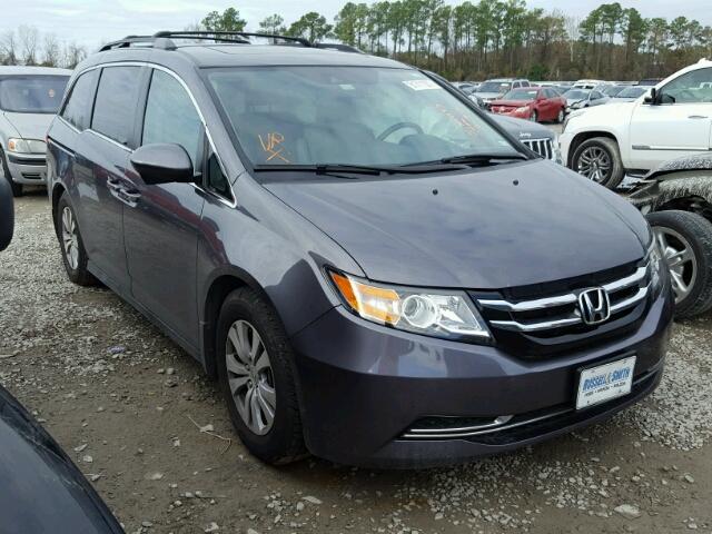 5FNRL5H61FB048833 - 2015 HONDA ODYSSEY EX GRAY photo 1