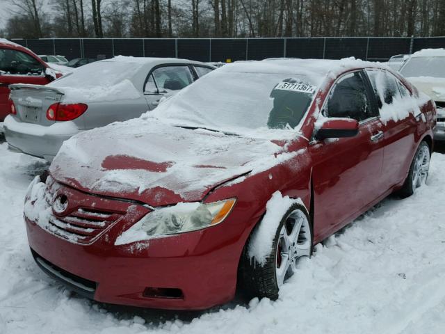 4T1BE46K89U396559 - 2009 TOYOTA CAMRY BASE RED photo 2