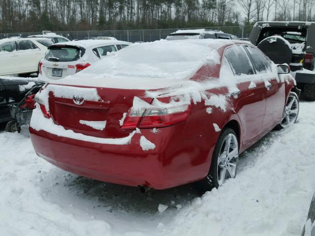 4T1BE46K89U396559 - 2009 TOYOTA CAMRY BASE RED photo 4
