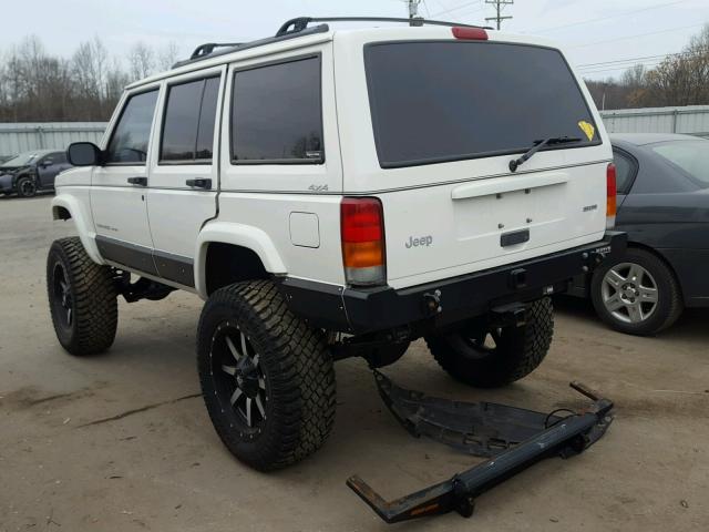 1J4FF48S01L573660 - 2001 JEEP CHEROKEE S WHITE photo 3