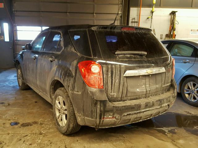 2CNFLCEW7A6306424 - 2010 CHEVROLET EQUINOX LS BLACK photo 3