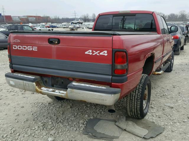 3B7KF2364XG147527 - 1999 DODGE RAM 2500 MAROON photo 4