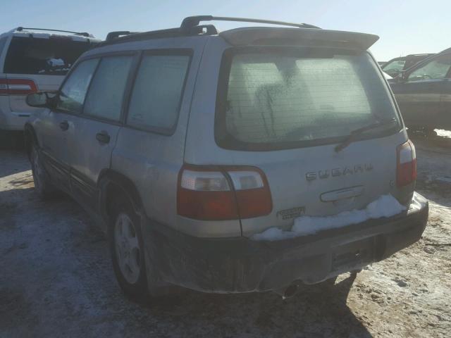 JF1SF63571H700835 - 2001 SUBARU FORESTER L SILVER photo 3