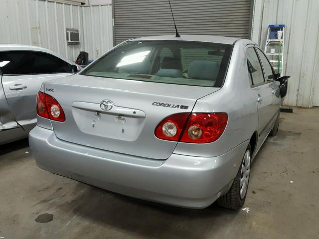 1NXBR32E68Z023503 - 2008 TOYOTA COROLLA CE SILVER photo 4