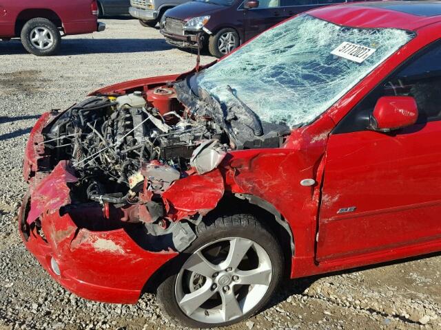 JM1BK123751260879 - 2005 MAZDA 3 S RED photo 9