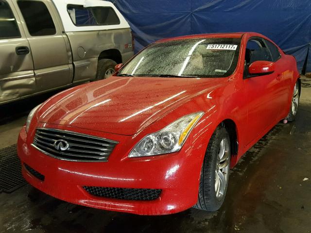 JNKCV64E48M107403 - 2008 INFINITI G37 BASE RED photo 2