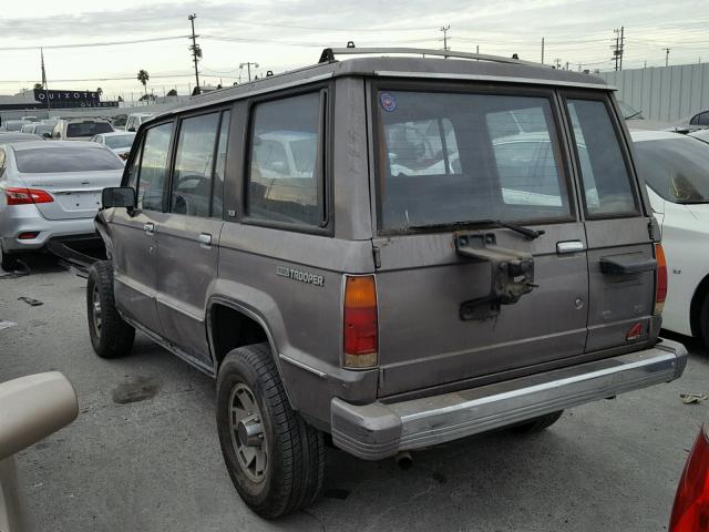 JACCH58E1K8920497 - 1989 ISUZU TROOPER II BROWN photo 3