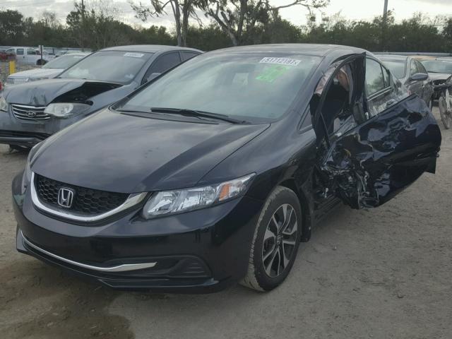 19XFB2F82EE086102 - 2014 HONDA CIVIC EX BLACK photo 2