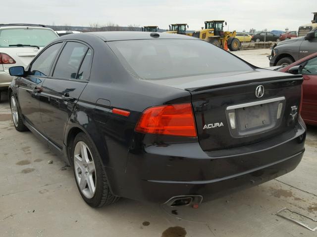 19UUA66296A032993 - 2006 ACURA 3.2TL BLACK photo 3