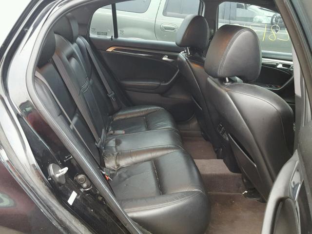 19UUA66296A032993 - 2006 ACURA 3.2TL BLACK photo 6