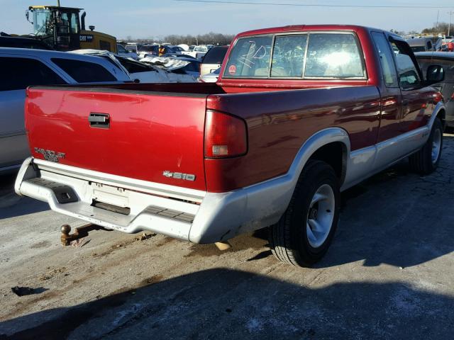 1GCCS19W5R8145599 - 1994 CHEVROLET S TRUCK S1 MAROON photo 4