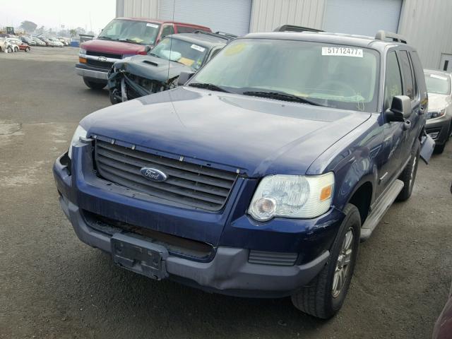 1FMEU62E16UA55379 - 2006 FORD EXPLORER X BLUE photo 2