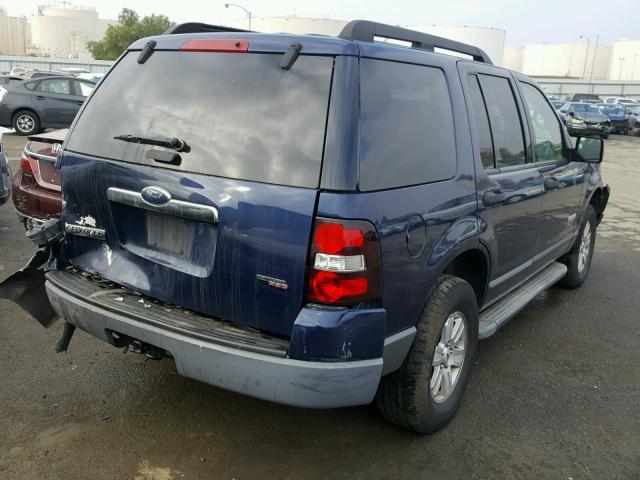 1FMEU62E16UA55379 - 2006 FORD EXPLORER X BLUE photo 4