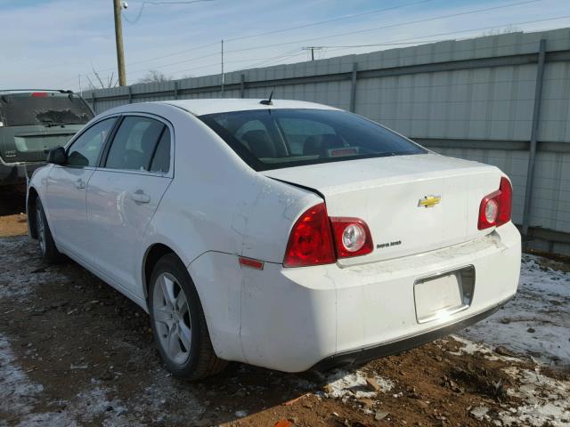 1G1ZB5EBXAF133719 - 2010 CHEVROLET MALIBU LS WHITE photo 3