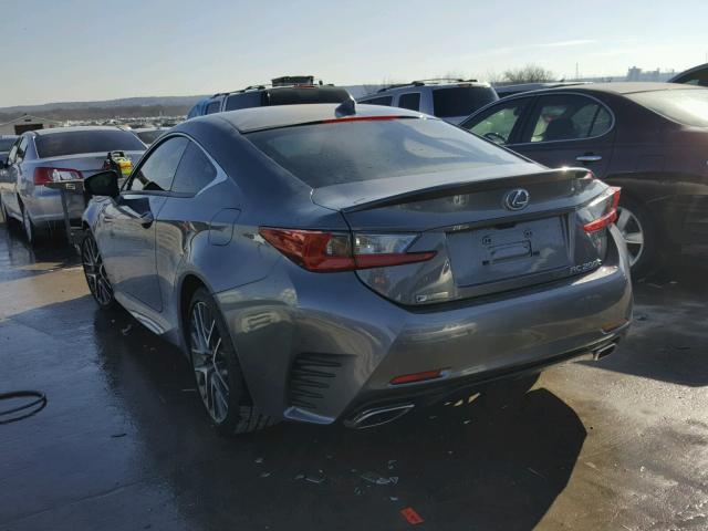 JTHHA5BC8H5006419 - 2017 LEXUS RC 200T GRAY photo 3