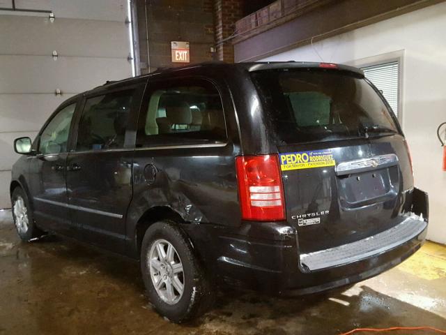 2A8HR54149R613260 - 2009 CHRYSLER TOWN & COU BLACK photo 3