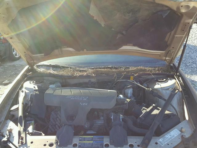 2G2WP522051258634 - 2005 PONTIAC GRAND PRIX GOLD photo 7