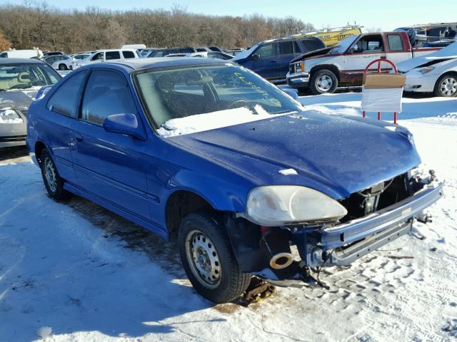 1HGEM1156YL126062 - 2000 HONDA CIVIC SI BLUE photo 1