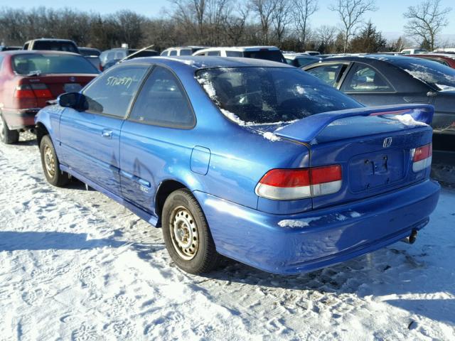 1HGEM1156YL126062 - 2000 HONDA CIVIC SI BLUE photo 3