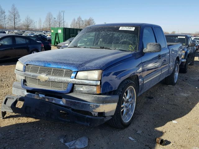 2GCEC19V431336552 - 2003 CHEVROLET SILVERADO BLUE photo 2