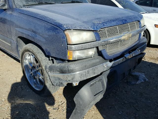 2GCEC19V431336552 - 2003 CHEVROLET SILVERADO BLUE photo 9