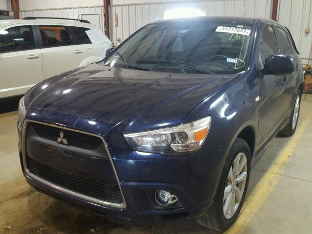 JA4AP4AU2CZ007342 - 2012 MITSUBISHI OUTLANDER BLUE photo 2