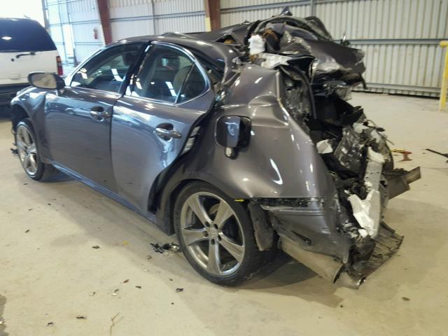 JTHBF5C28C5159565 - 2012 LEXUS IS 250 GRAY photo 3