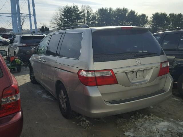 5FNRL384X5B026492 - 2005 HONDA ODYSSEY EX TAN photo 3