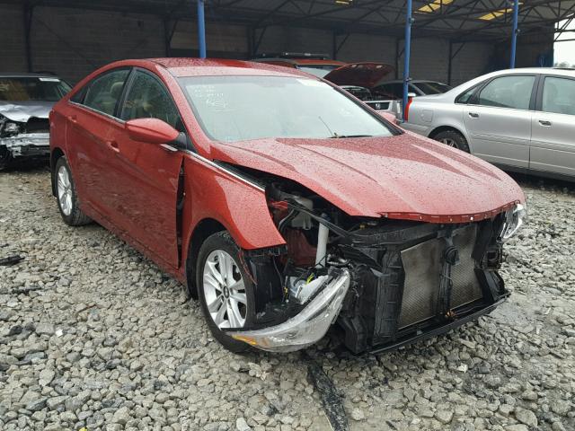 5NPEB4ACXDH797026 - 2013 HYUNDAI SONATA GLS RED photo 1