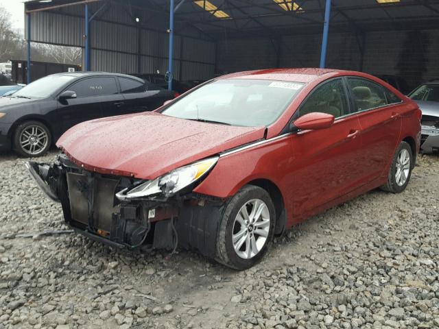 5NPEB4ACXDH797026 - 2013 HYUNDAI SONATA GLS RED photo 2