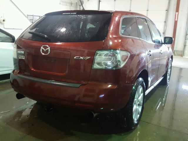 JM3ER293X70125545 - 2007 MAZDA CX-7 RED photo 4