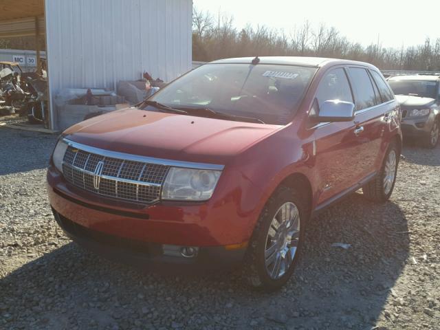 2LMDU68C38BJ17993 - 2008 LINCOLN MKX RED photo 2