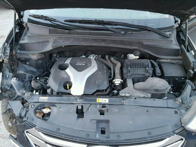 5XYZW3LA3DG046031 - 2013 HYUNDAI SANTA FE S BLACK photo 7