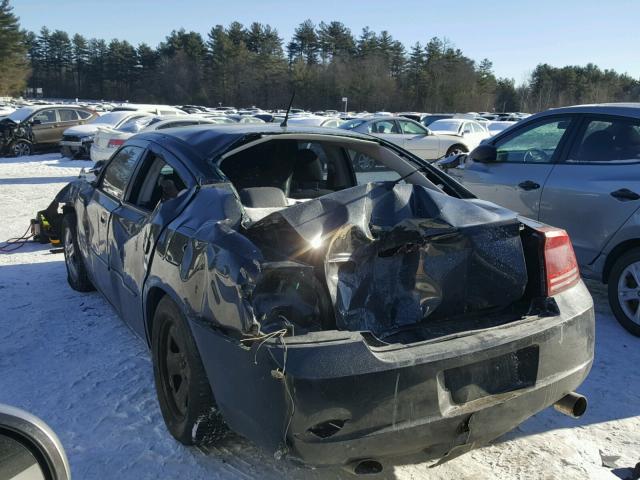 2B3KA43H48H280125 - 2008 DODGE CHARGER BLACK photo 3