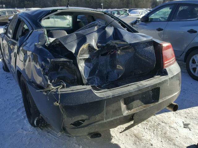 2B3KA43H48H280125 - 2008 DODGE CHARGER BLACK photo 9