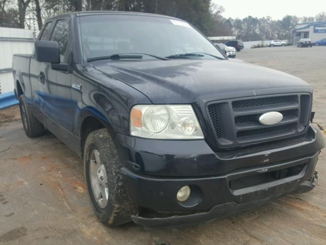 1FTRX12W46NA46226 - 2006 FORD F150 BLACK photo 1