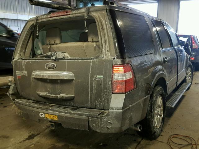 1FMJU2A56EEF20031 - 2014 FORD EXPEDITION GRAY photo 4