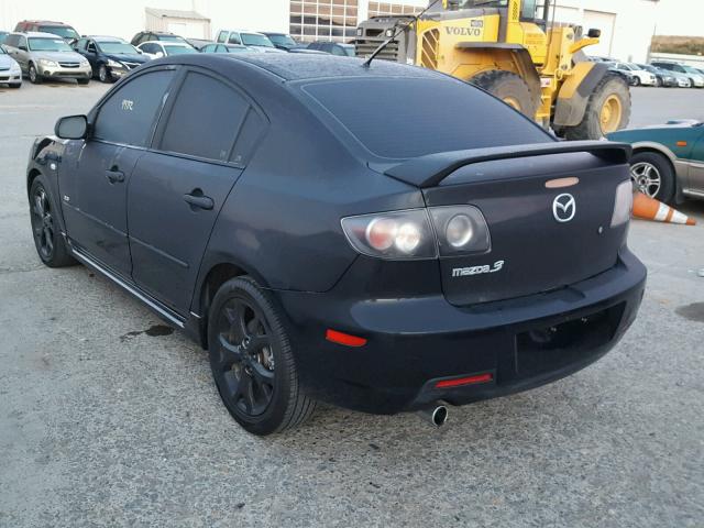 JM1BK324171652098 - 2007 MAZDA 3 S BLACK photo 3