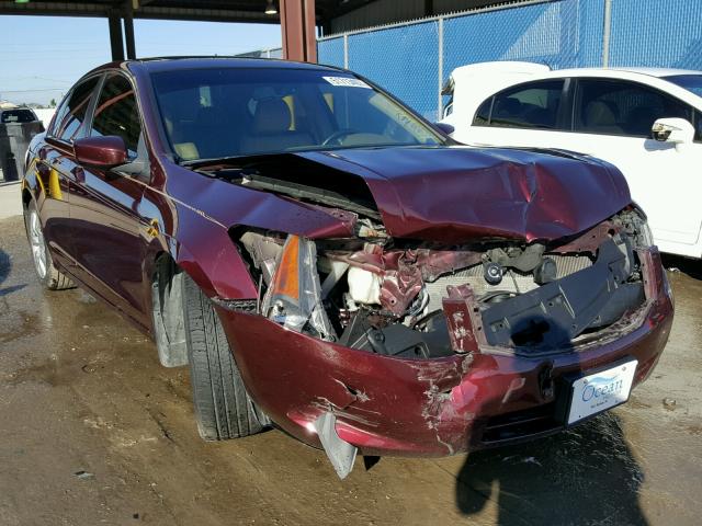 JHMCP26848C019743 - 2008 HONDA ACCORD EXL BURGUNDY photo 1