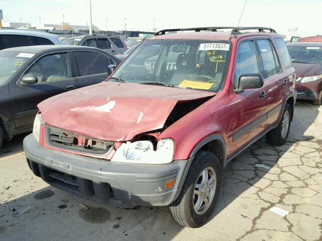 JHLRD1858VC073630 - 1997 HONDA CR-V LX RED photo 2