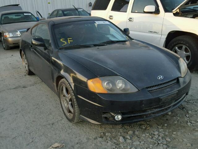 KMHHN65F54U153407 - 2004 HYUNDAI TIBURON GT BLACK photo 1